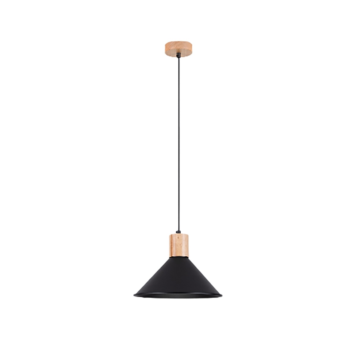 SOLLUX lighting Pendelleuchte »Pendelleuchte JAGA Schwarz«, 1 flammig, Leuc günstig online kaufen