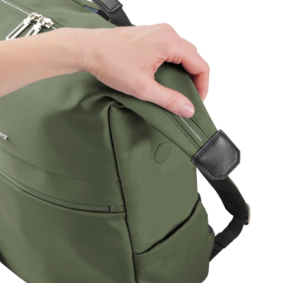 Hama Laptoprucksack »Laptoprucksack (bis 41 cm (16,2“), wasserabweisend, gepolstert, 15 l)« extralanger Reißverschluss, Fach für Wertsachen