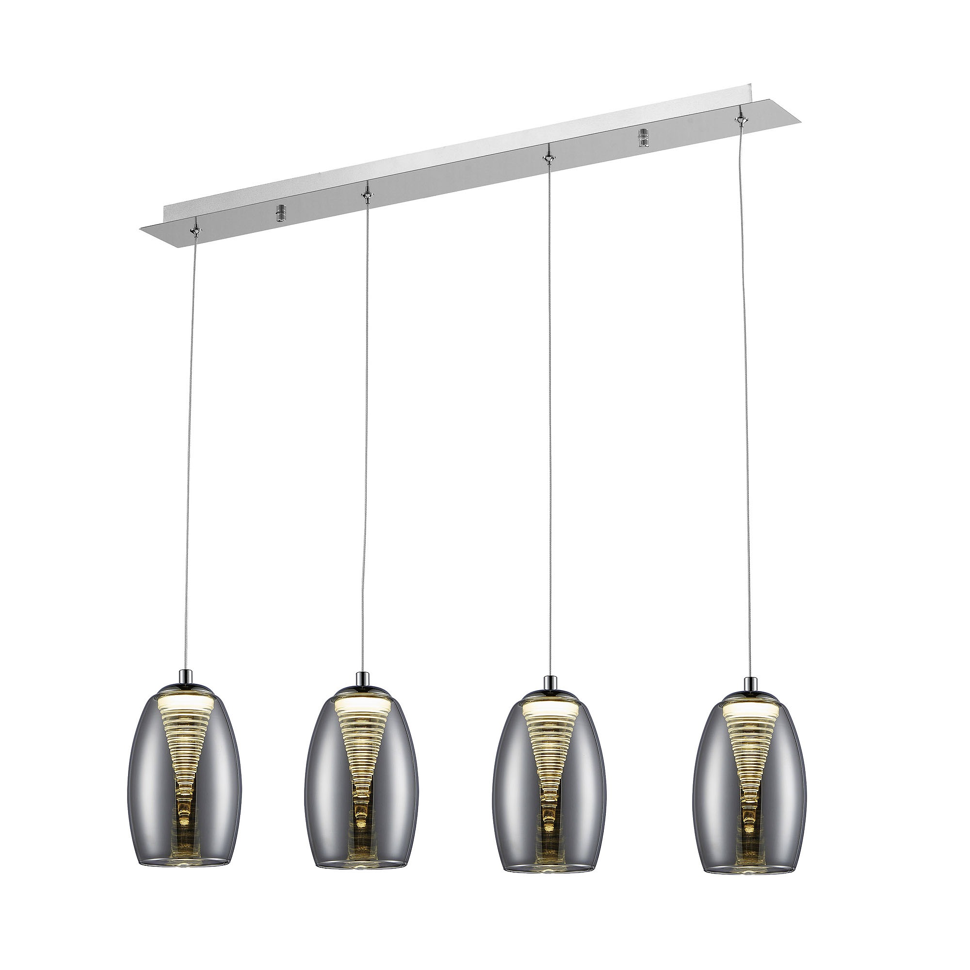 Brilliant Pendelleuchte »Metropolis«, 4 flammig, Leuchtmittel LED-Modul   L günstig online kaufen