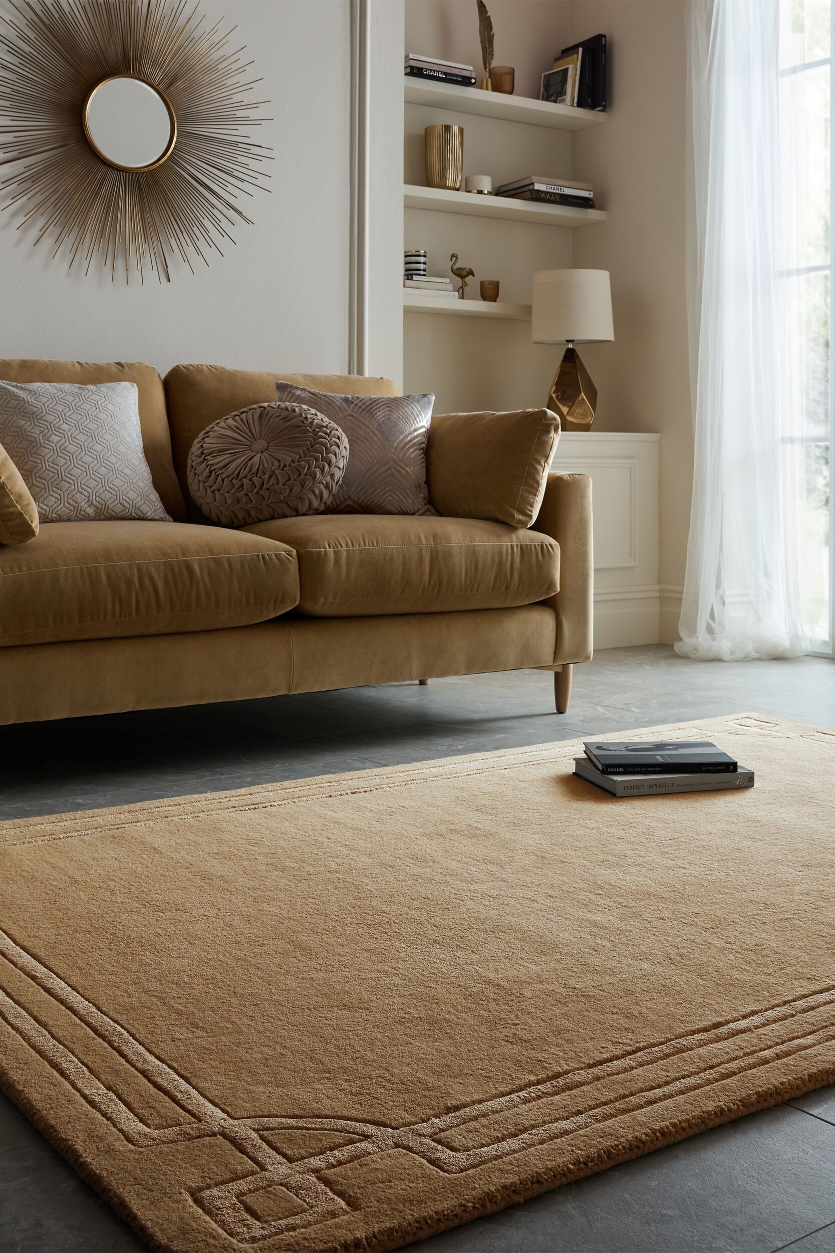 FLAIR RUGS Teppich »Gatsby«, rechteckig, 8 mm Höhe, mit Bordürendesign günstig online kaufen