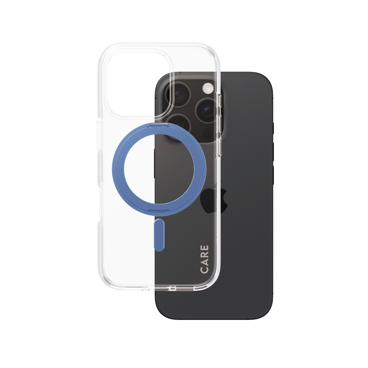 CARE by PanzerGlass Handyhülle »MagSafe Compatible Kickstand Case für iPhone 16 Pro«, iPhone 16 Pro, Backcover, Schutzhülle, Handyschutzhülle, Case, Schutzcase, stoßfest