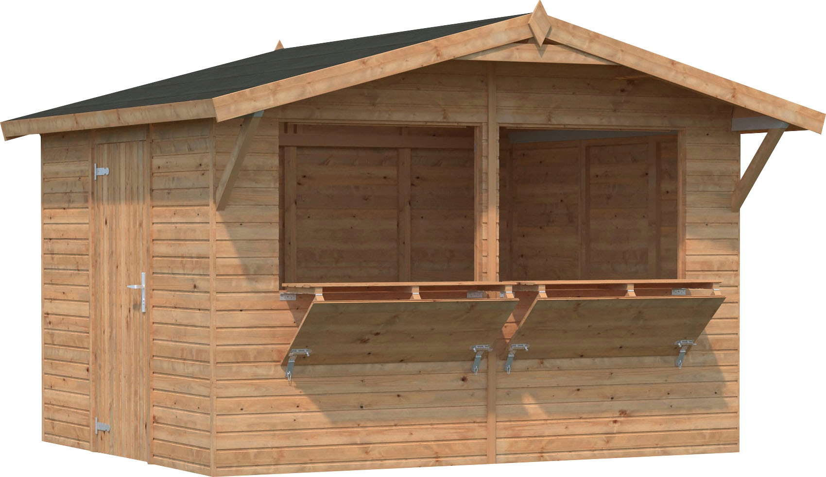Palmako Gerätehaus »Marktstand Stella«, hellbraun