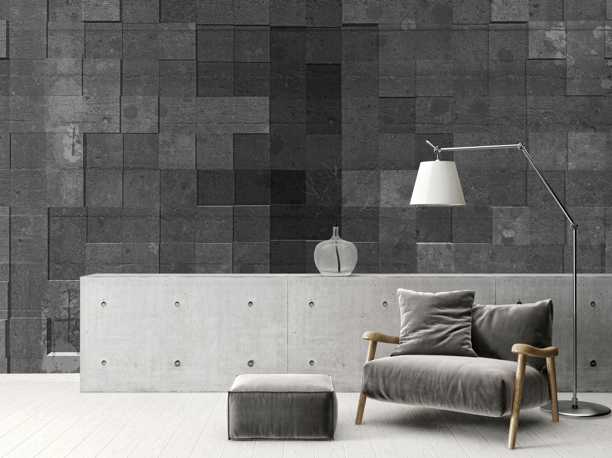 Architects Paper Fototapete »Atelier 47 Mosaic Tiles 1«, geometrisch, Vlies, Wand, Schräge, Decke