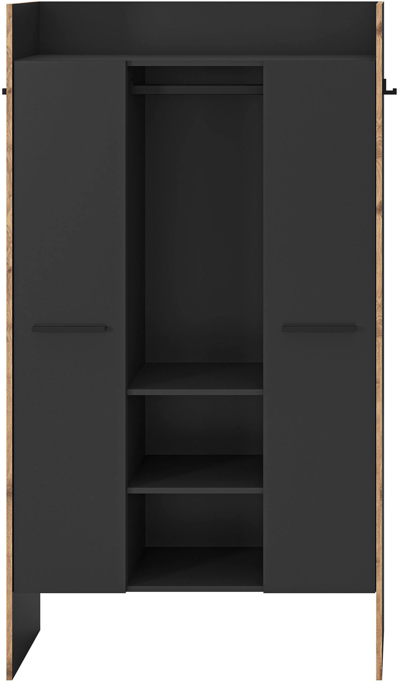 INOSIGN Garderobenschrank »MUSTA, Breite: 70cm, mit Kleiderstange, 2 Haken, 2 Türen, 1 Hutablage«, Dielenschrank, Flurschrank, Schrank, Universalschrank, Sitzbank