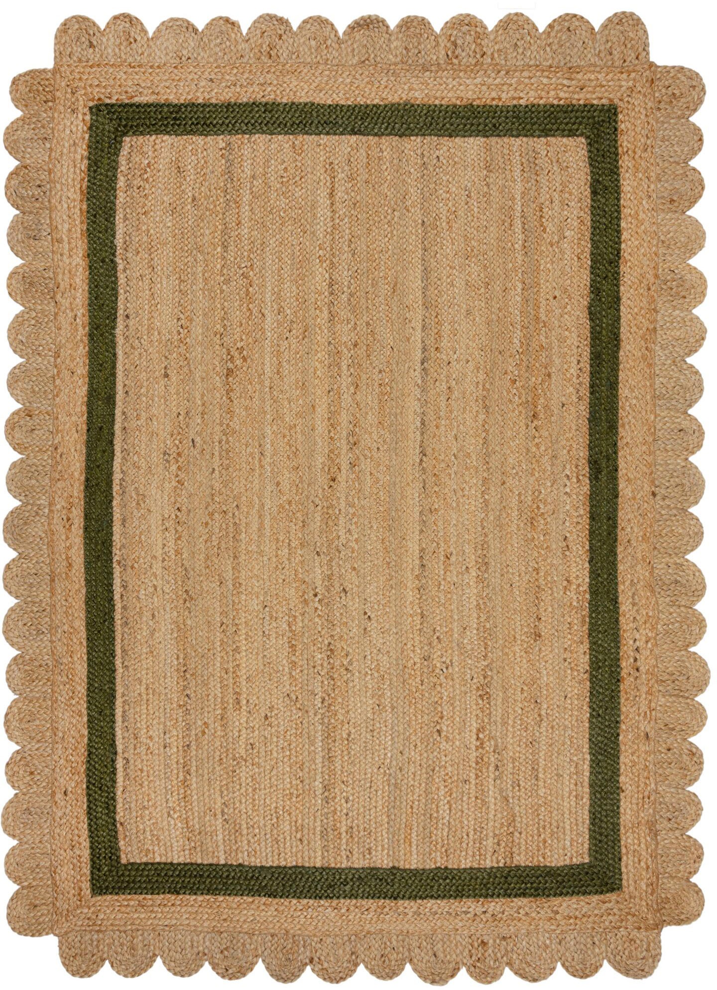 FLAIR RUGS Teppich »Grace«, rechteckig, 7 mm Höhe, aus 100% Jute, fußbodenh günstig online kaufen