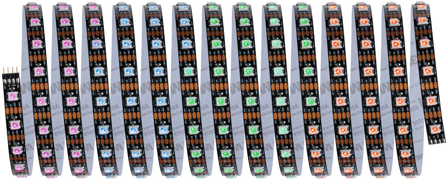 Paulmann LED-Streifen »Dynamic Rainbow RGB 5m 10,5W 60LEDs/m 15VA«, 1 St.-flammig