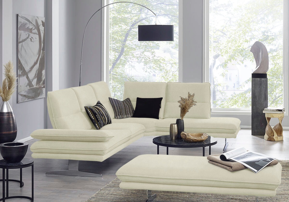 W.SCHILLIG Ecksofa »broadway, Designsofa, mit tollem Sitzkomfort, L-Form«, günstig online kaufen