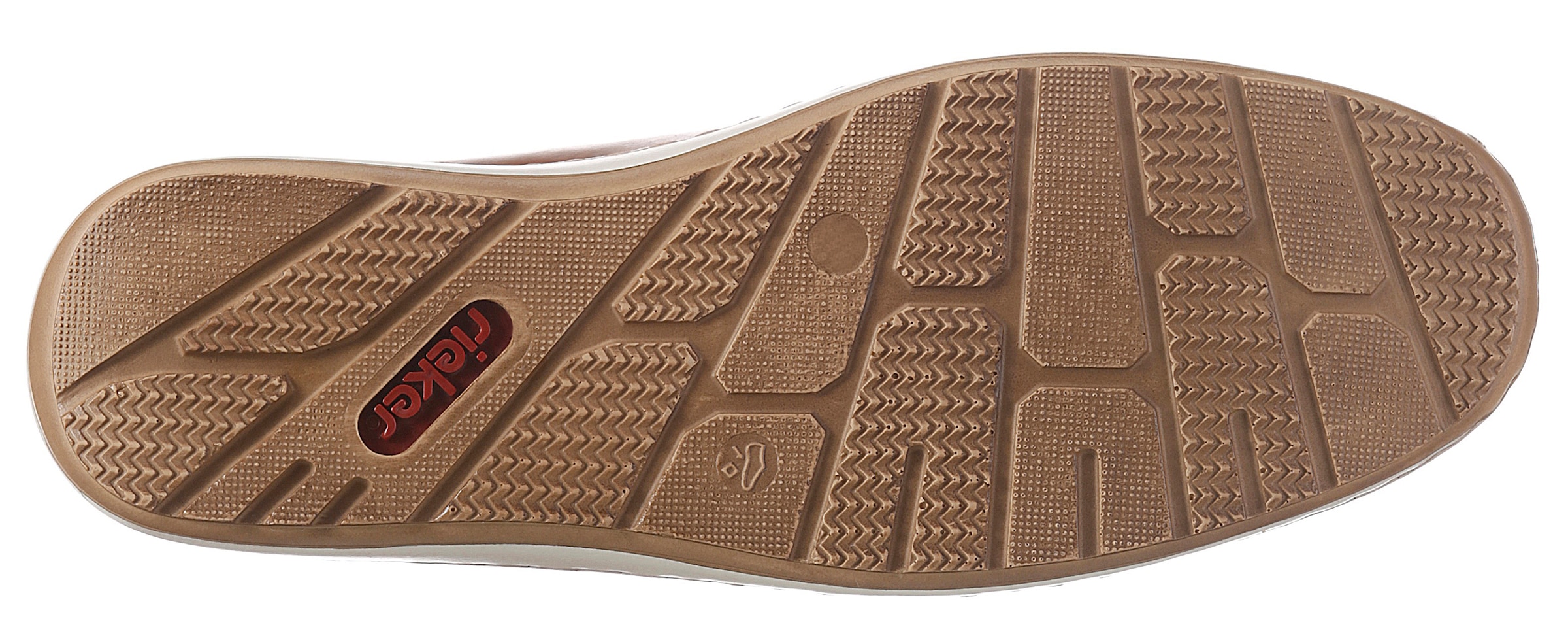 Rieker Slipper, Slip on Sneaker, Schlupfschuh, Loafer mit perforiertem Blatt