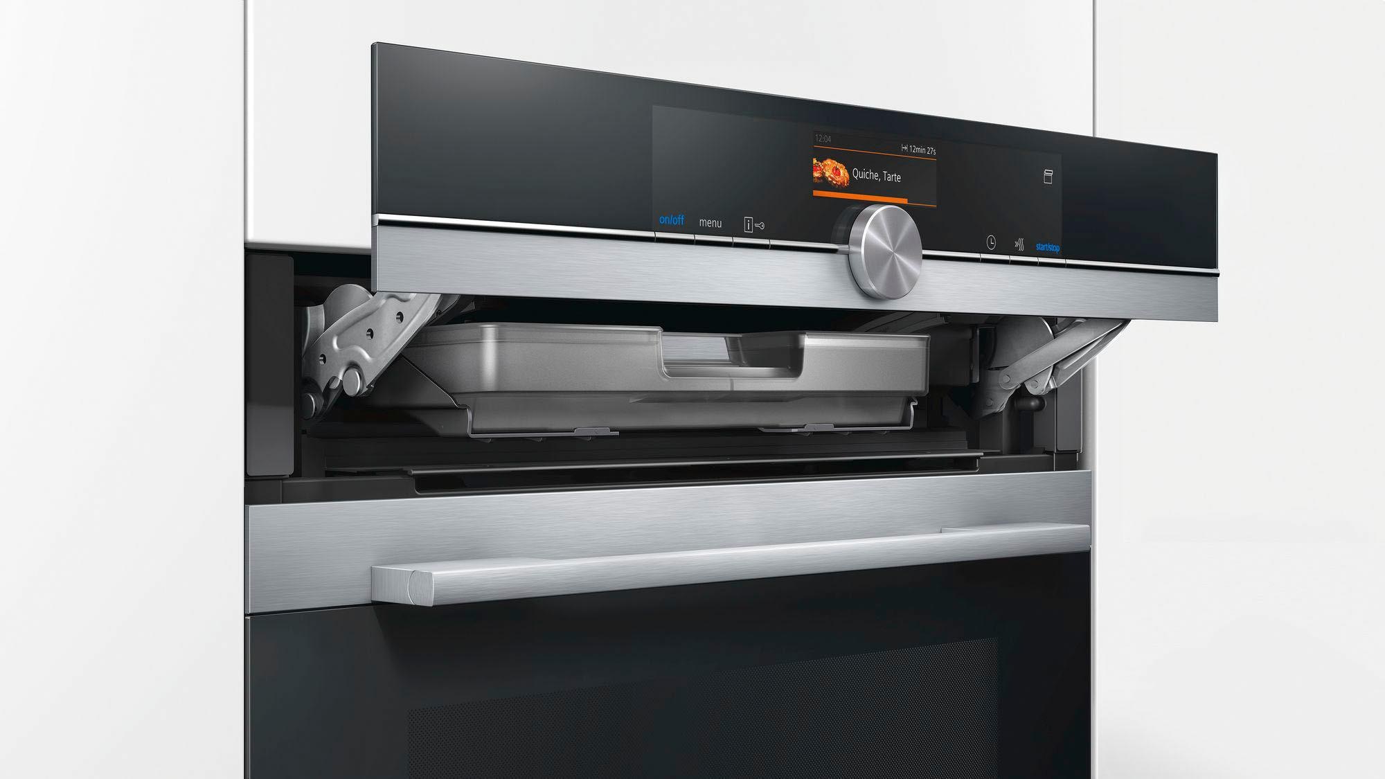 10. Bild von SIEMENS Dampfbackofen iQ700 »CS636GBS2«, mit Teleskopauszug nachrüstbar