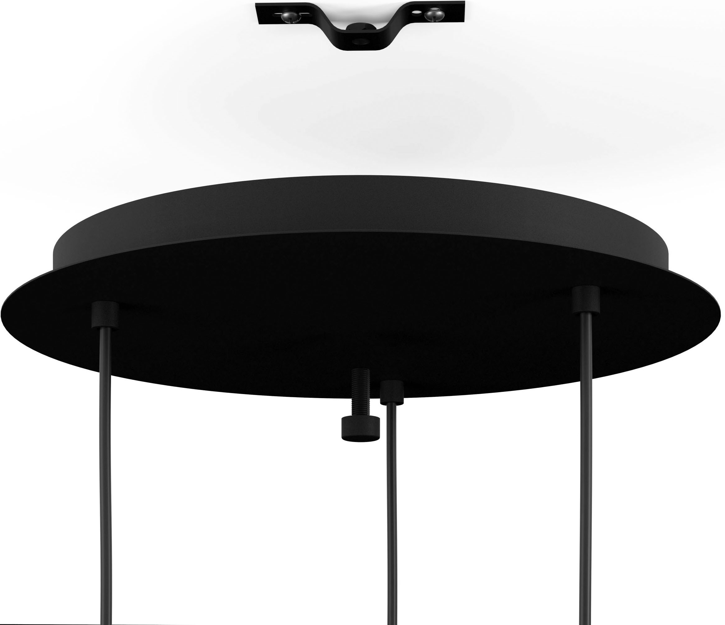 EGLO Hängeleuchte »AGUILARES« E27 1 Stk. Hängeleuchte in schwarz aus Stahl günstig online kaufen