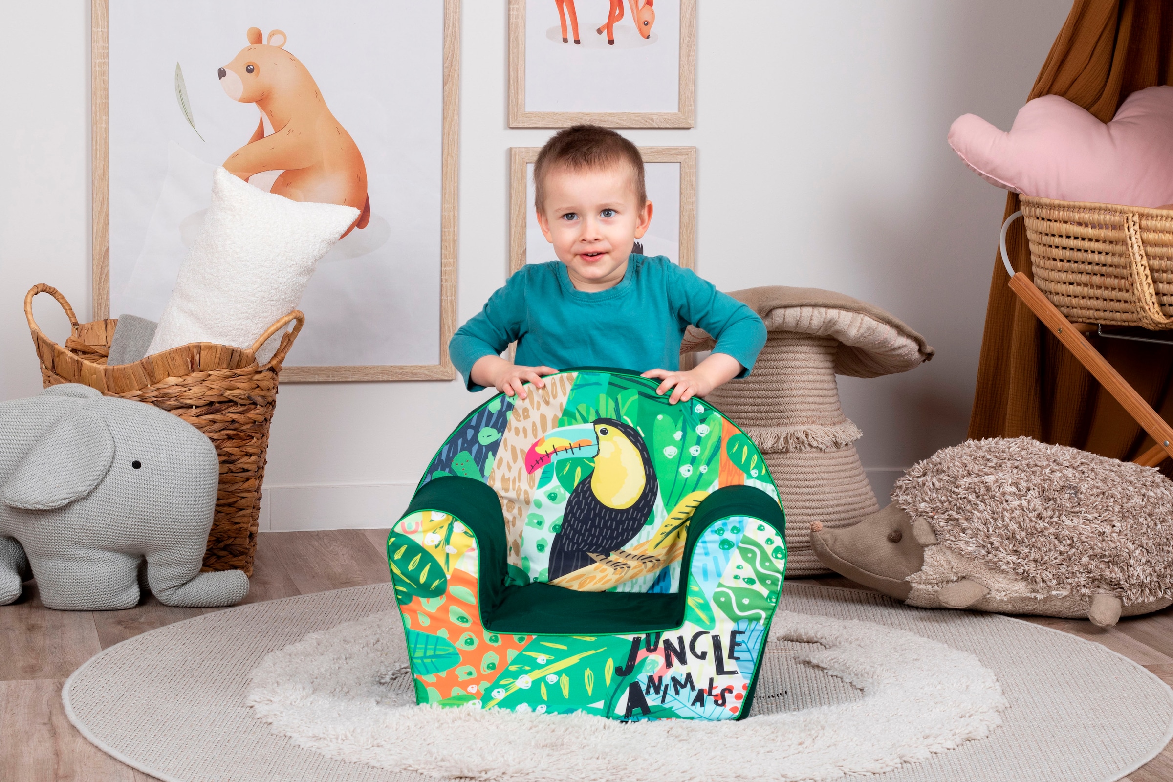 Knorrtoys® Sessel »Jungle animal«, für Kinder; Made in Europe