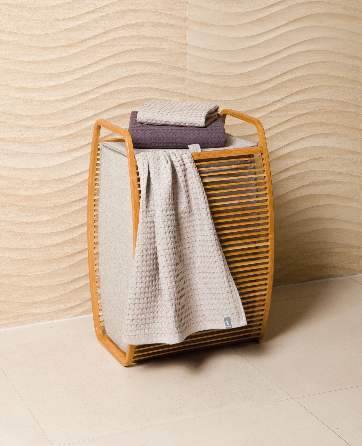 Möve Wäschekorb mit innovativen Bambusrahmen günstig online kaufen