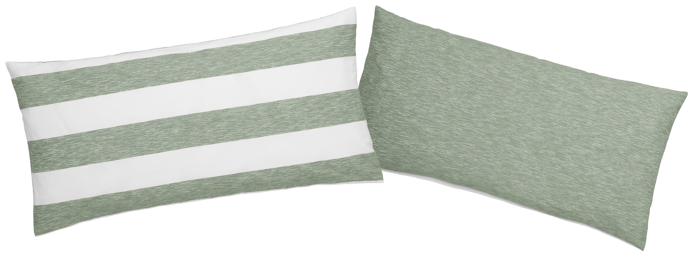 OTTO products Kissenhülle »Big Stripe«, (2 St.), Streifen-Design in Melange-Optik