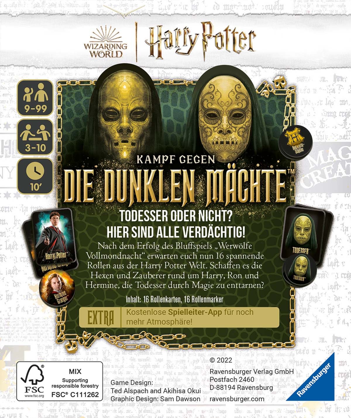 Ravensburger Spiel »Harry Potter, Kampf gegen die dunklen Mächte«, Made in Europe