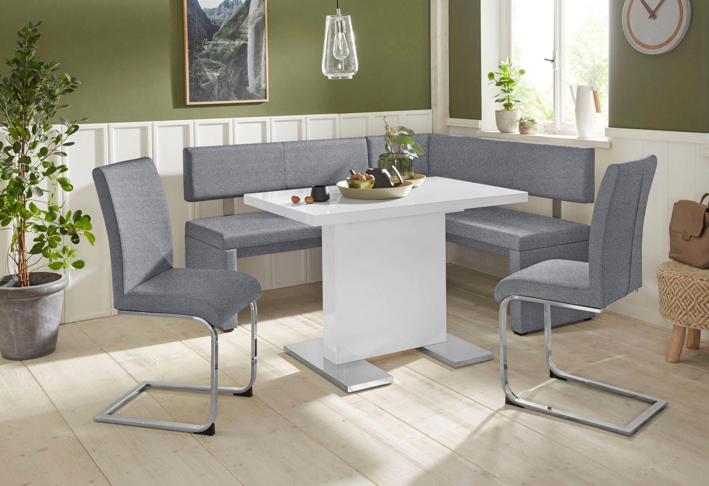 Home affaire Freischwinger »Charissa«, (Set), 2 St., Strukturstoff, Bezug i günstig online kaufen