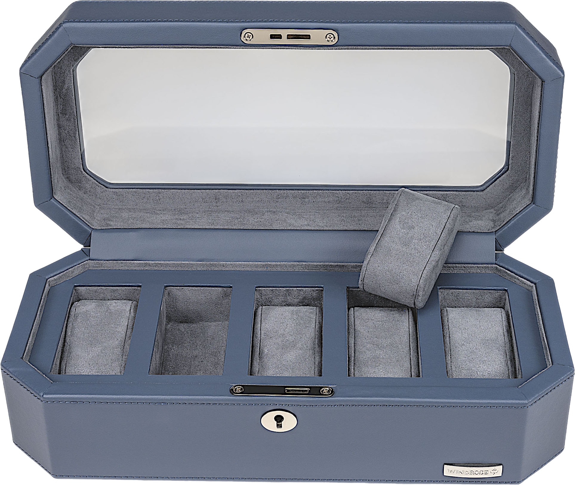 WINDROSE Uhrenbox »Tempora, 804010.05«, Aufbewahrung, Uhrenkasten, Ø max.40mm, Armbanduhr, Geschenkidee