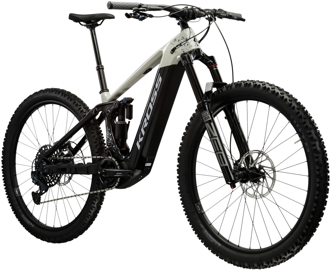 Kross E-Bike »KROSS E-MTB Moon Boost 1.0 29" grau«, 12 Gang, SRAM, GX EAGLE, Mittelmotor 250 W