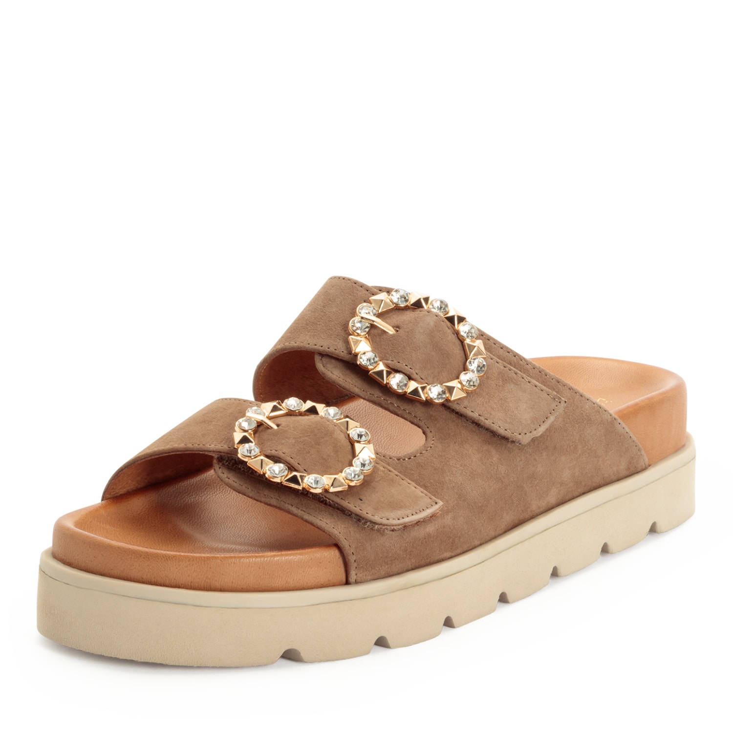 Tamaris Pantolette  Sommerschuh mit schmuckbesetzten, verstellbaren Schnallen