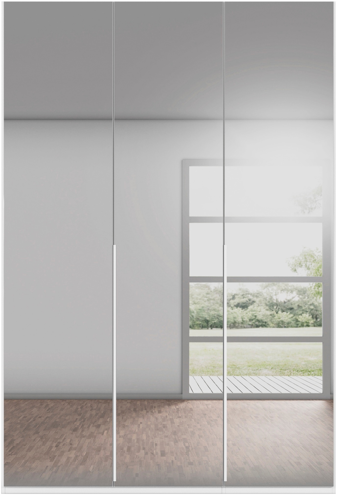 LeGer Home by Lena Gercke Kleiderschrank »Schrank Garderobe Ankleide Schlafzimmer Flur Serina«, (in 3 verschiedenen Ausstattungen BASIC/CLASSIC/PREMIUM), in 6 Breiten (101 - 401 cm) mit Front Glas oder Dekor MADE IN GERMANY