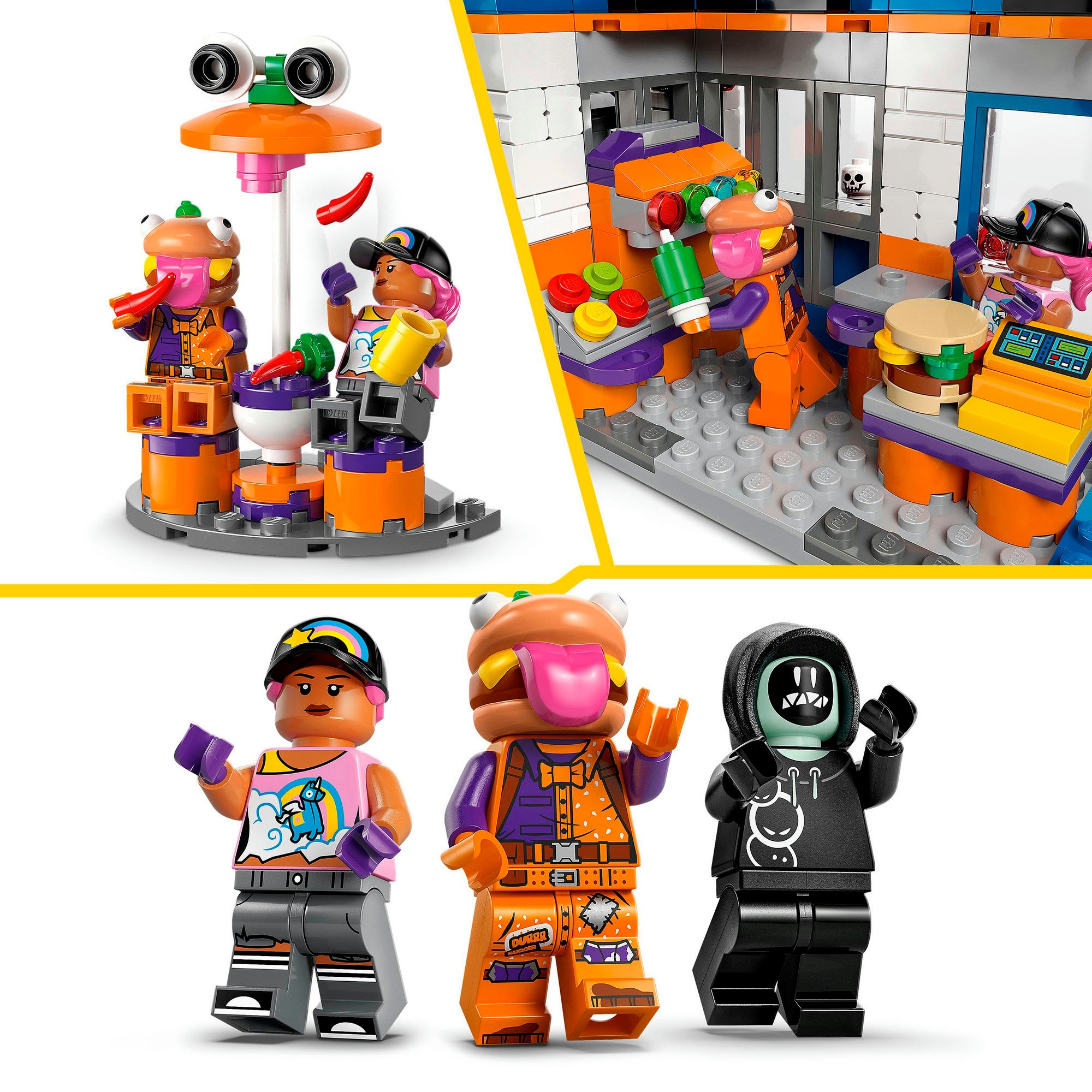 LEGO® Konstruktionsspielsteine »Durrr Burger Restaurant (77076), LEGO Fortnite«, (546 St.), Made in Europe