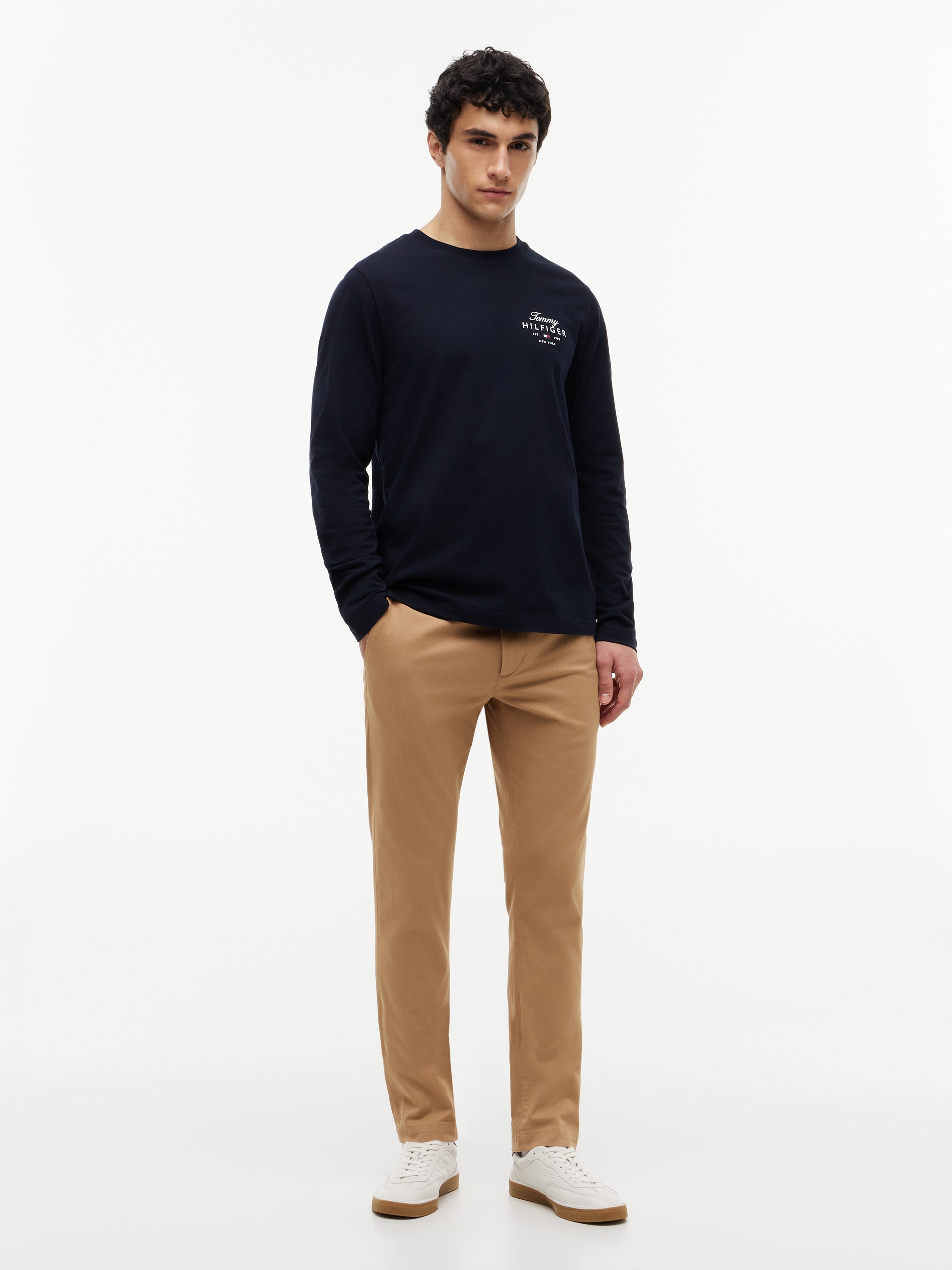 Tommy Hilfiger Langarmshirt »SCRIPT STACK LS REGULAR TEE«
