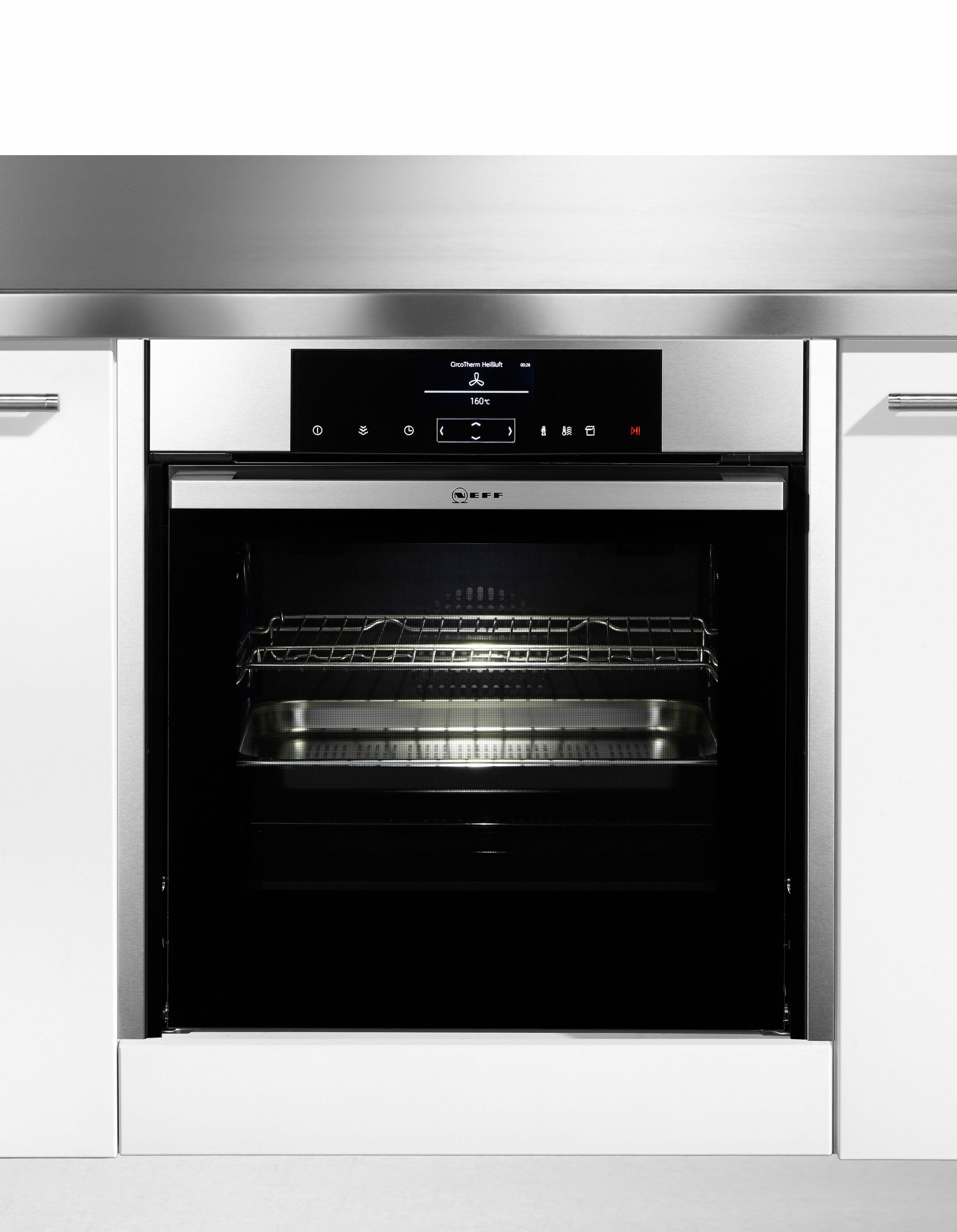 2. Bild von NEFF Dampfbackofen »B45FS22N0«, N 90, B45FS22N0, mit Teleskopauszug nachrüstbar, easyClean, mit Slide&Hide®