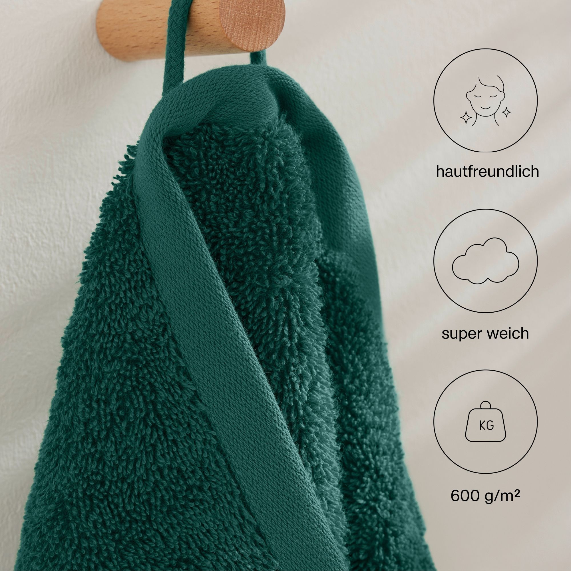 s.Oliver Gästehandtuch »s.Oliver, Premium Qualität, 600 gr/m², auch als Sets erhältlich«, (1 St., Gästehandtuch 30 x 50 cm), große Farbauswahl, auch als Duschtuch, Waschhandschuh, Handtuch