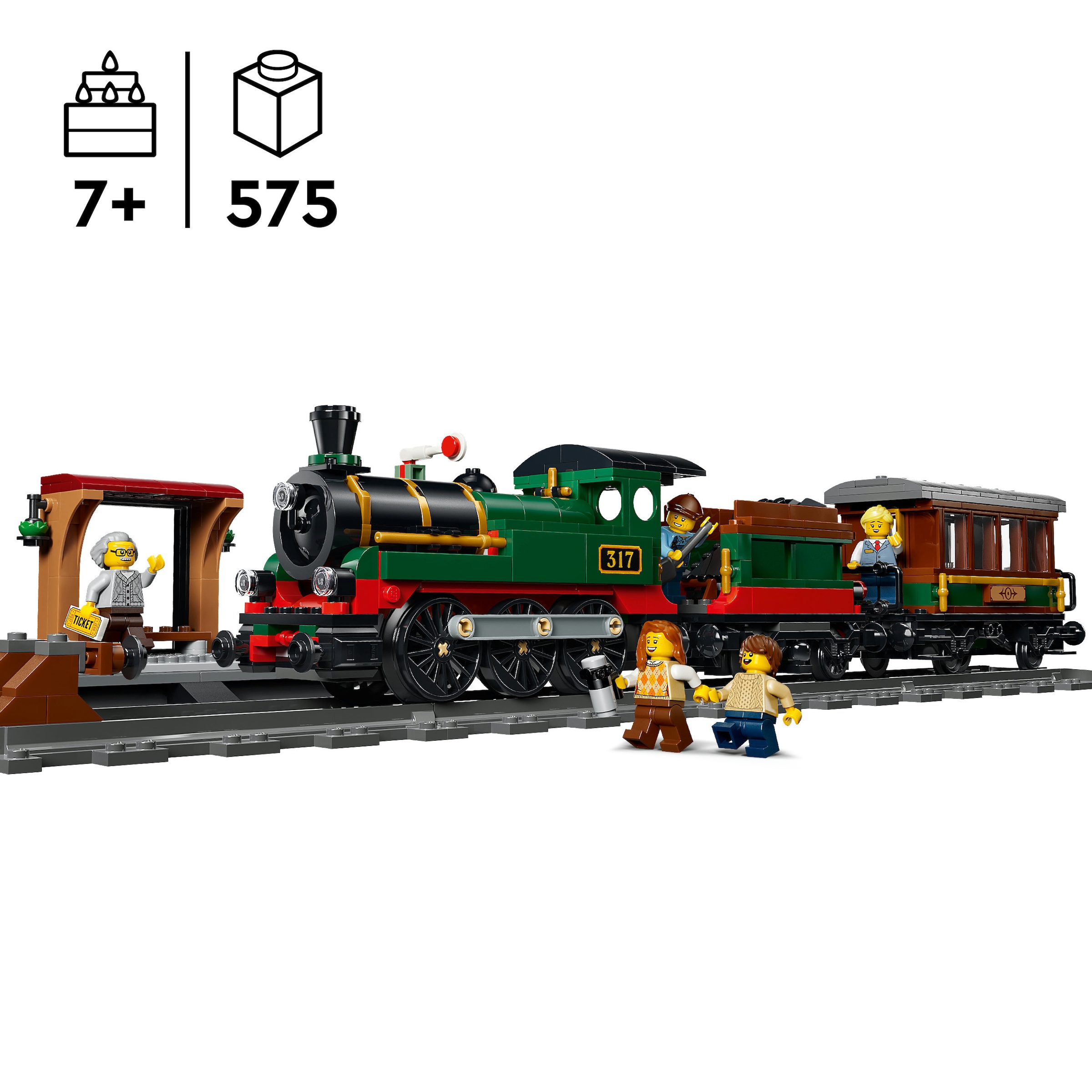 LEGO® Konstruktionsspielsteine »Klassischer Dampfzug (60511), LEGO City« Made in Europe