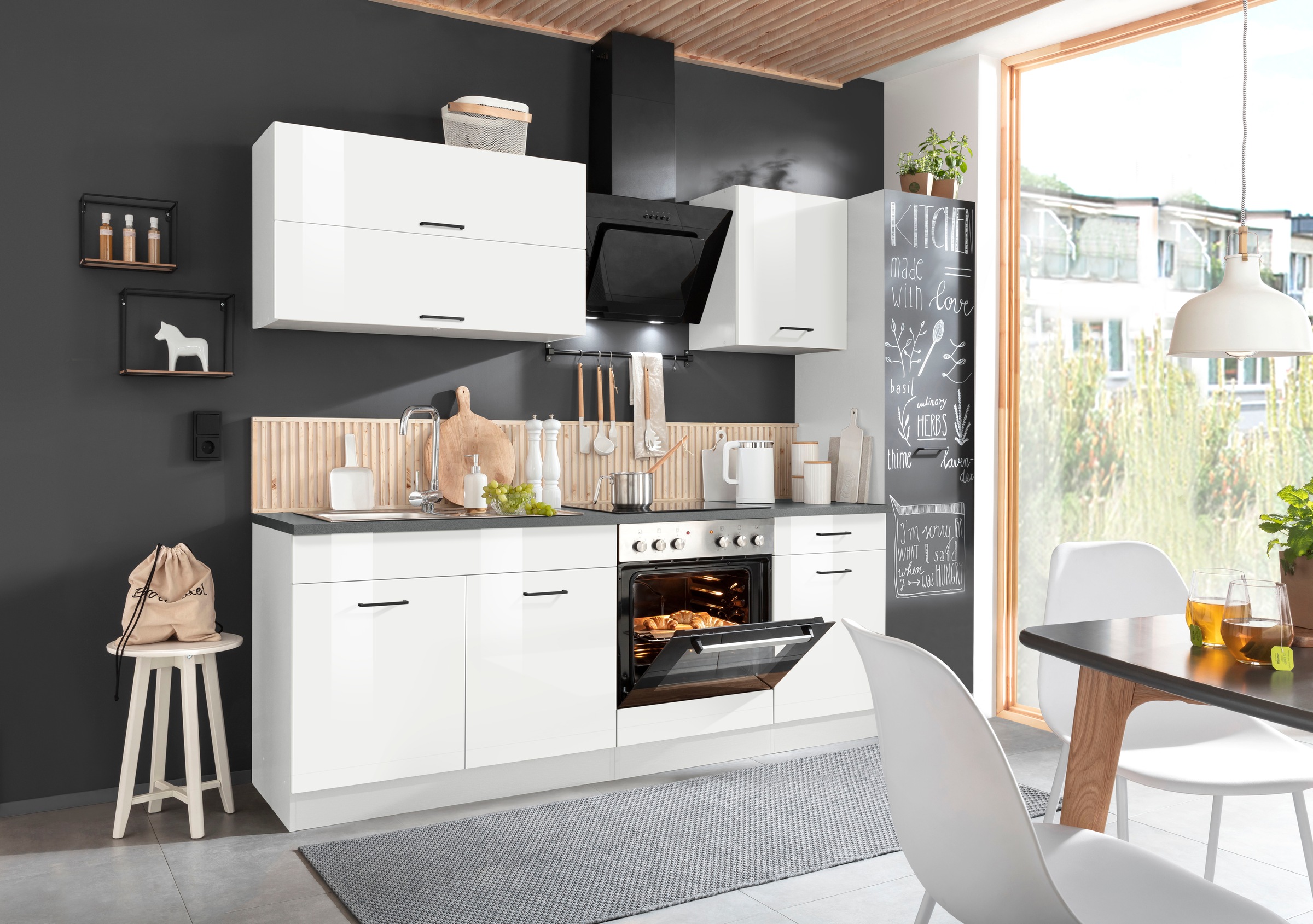 KOCHSTATION Küchenzeile »KS-Trier«, ohne E-Geräte, Breite 260 cm günstig online kaufen
