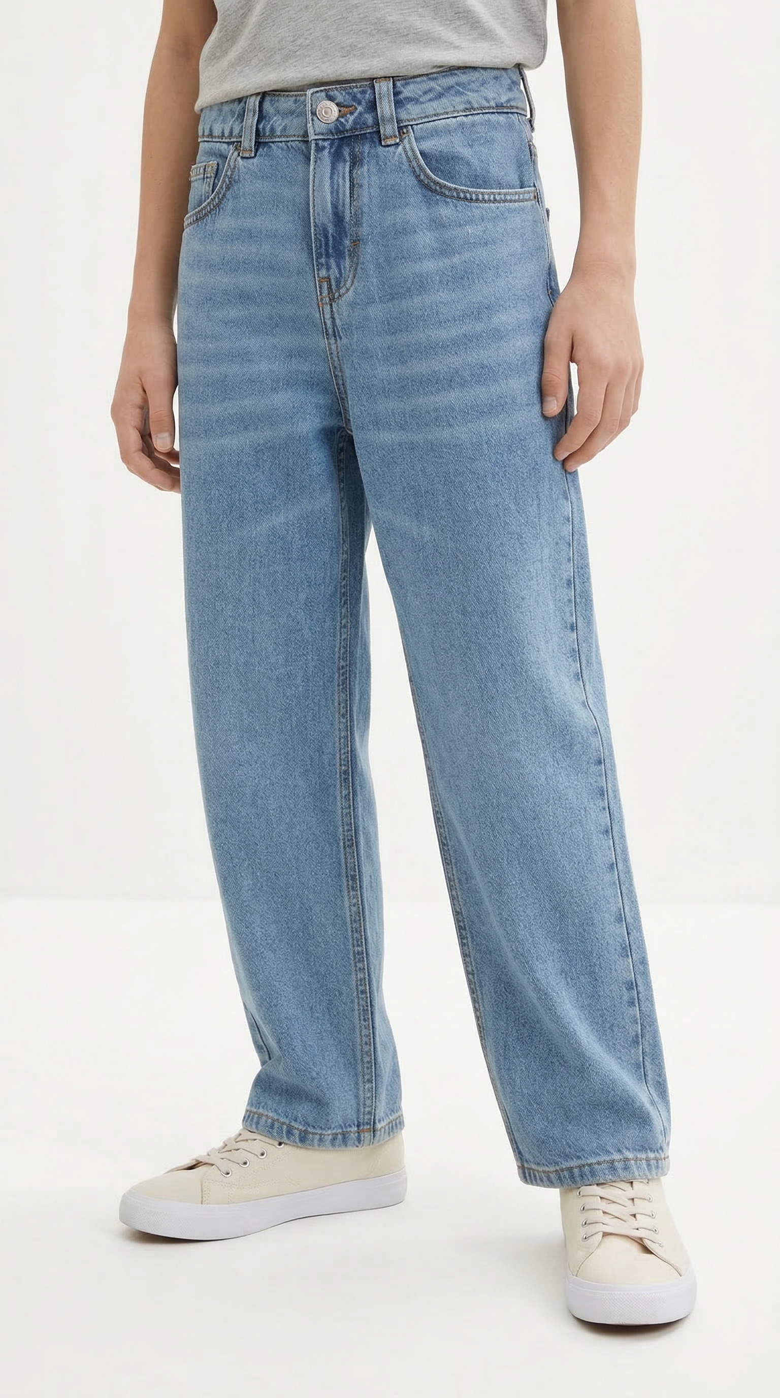 TOM TAILOR 5-Pocket-Jeans Baggy Jeans- mit ausgestelltem Bein