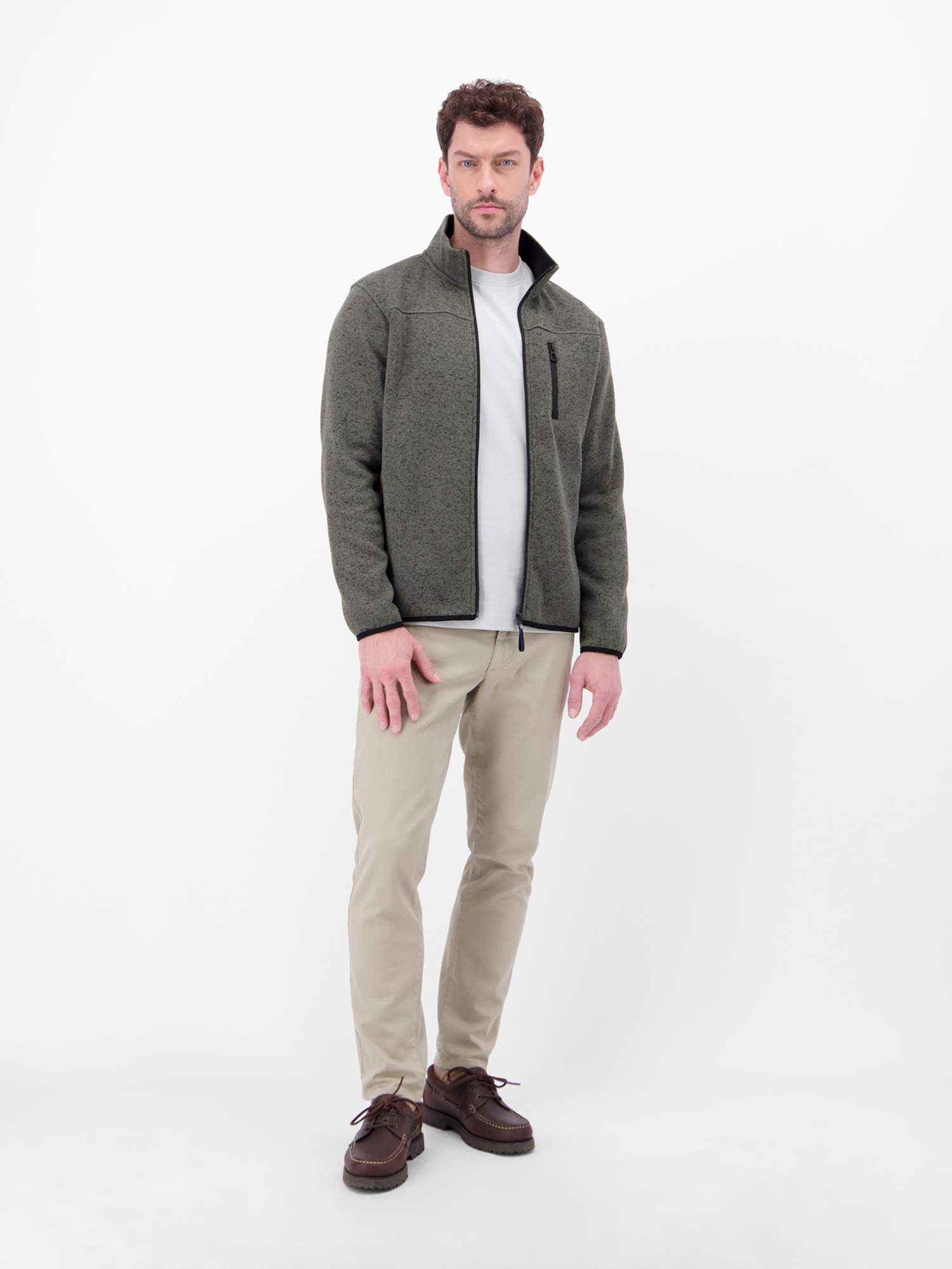 LERROS Sweatjacke »LERROS Fleecejacke für Herren - warm, leicht, urban«