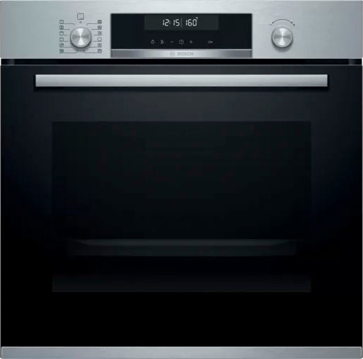 BOSCH Backofen-Set »HBA578BS0« mit Teleskopauszug nachrüstbar Pyrolyse-Selbstreinigung edelstahlfarben Touch-Control