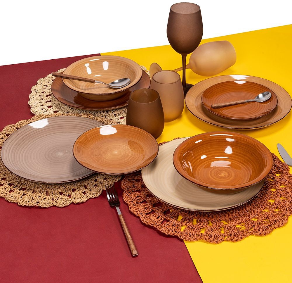 Villa d'Este Gläser-Set »Happy Hour Chocolate«, (Set, 6 tlg.), Wassergläser-Set, 6-teilig, Inhalt 500 ml