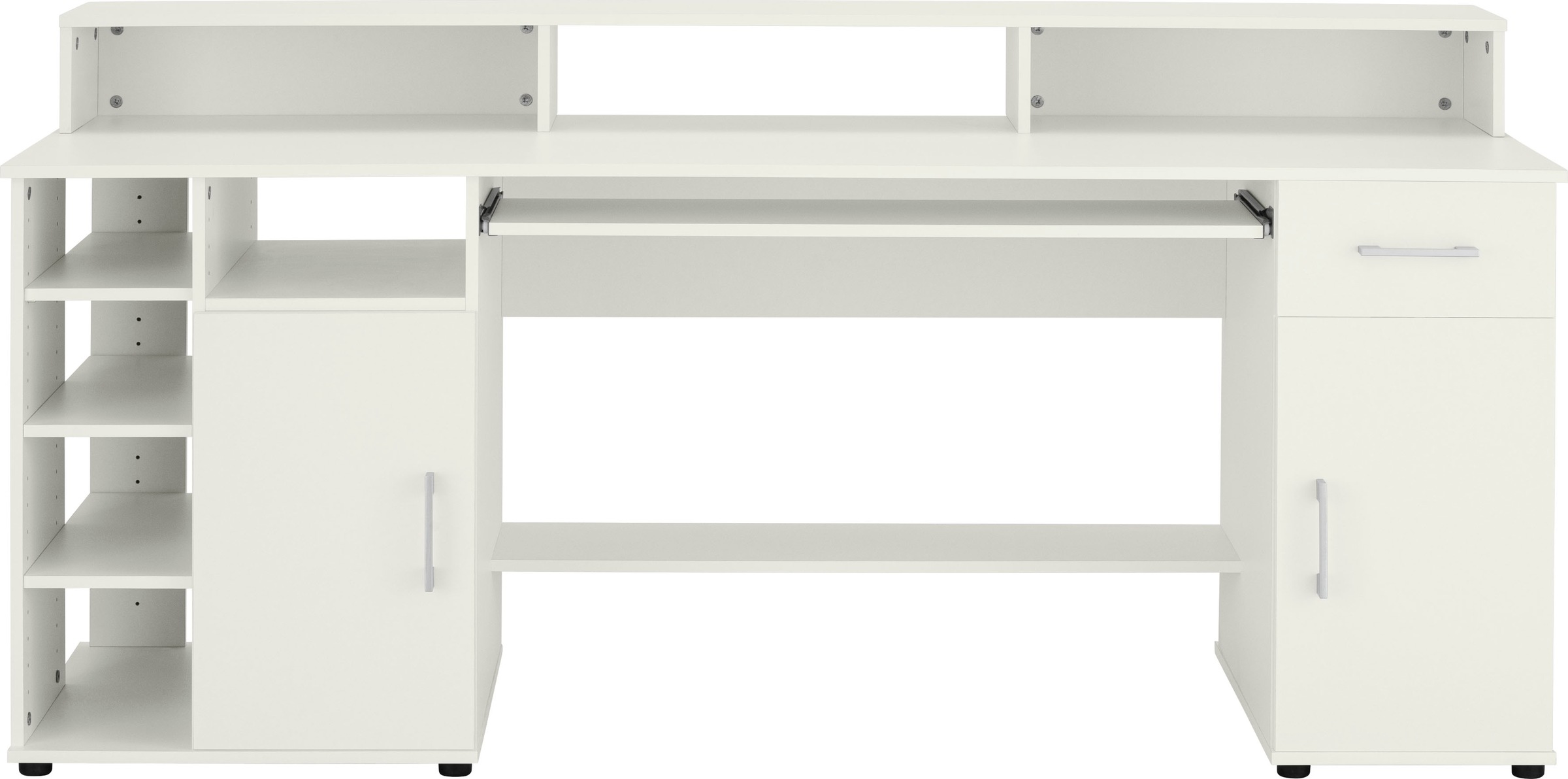 VOGL Möbelfabrik Schreibtisch »Timra mit Monitoraufsatz, Tastaturauszug & T günstig online kaufen