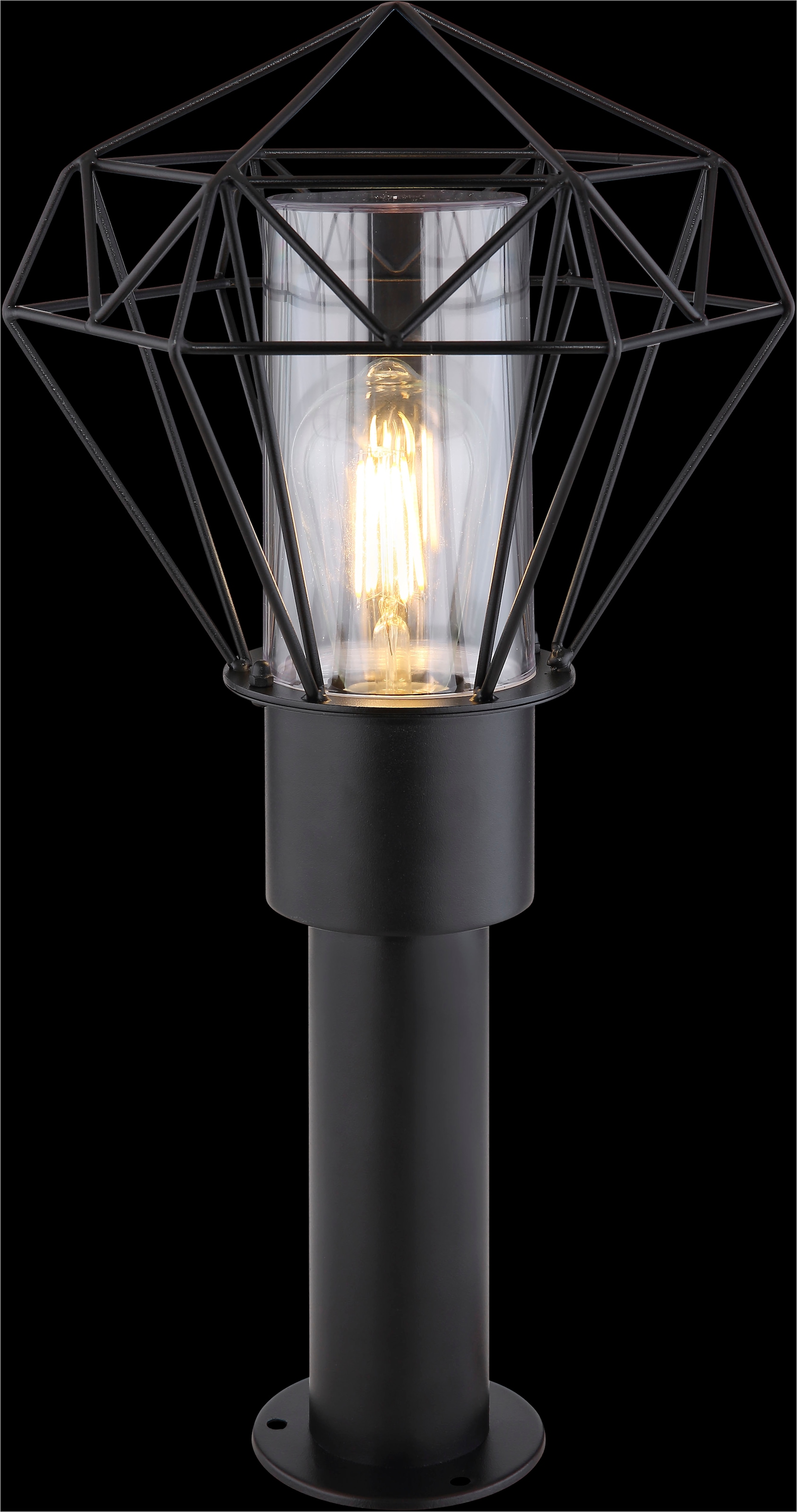 GLOBO LIGHTING Außen-Stehlampe »HORACE« E27 1 Stk. Außenleuchte für Garten & Terrasse schwarz
