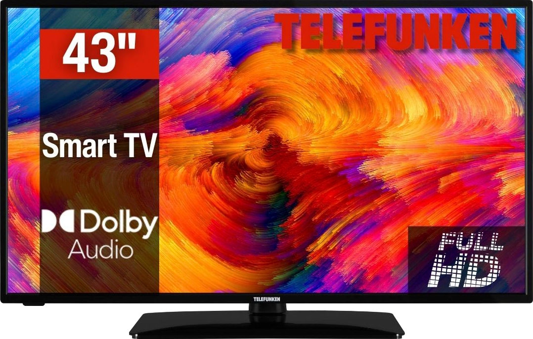 Smart-TV Rechnung kaufen HD, Zoll, cm/43 »D43F500M4CWI«, Full auf LED-Fernseher 108 Telefunken