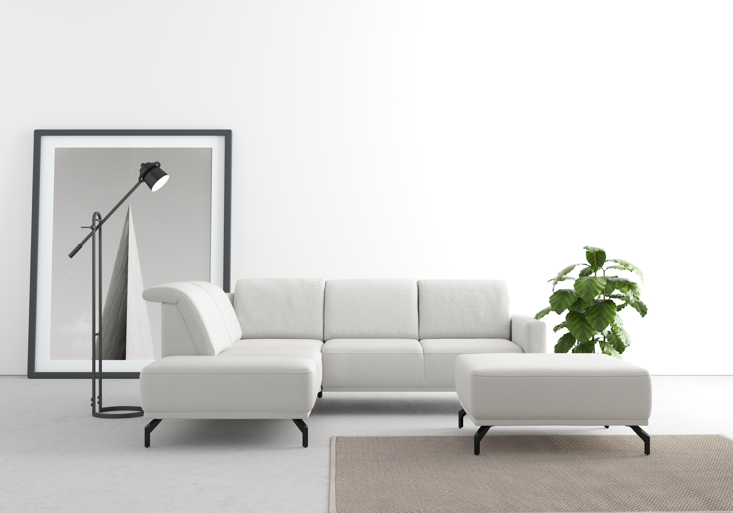 sit&more "Bailando L-Form" wahlweise mit Kopfteilverstellung und Vorziehsit günstig online kaufen