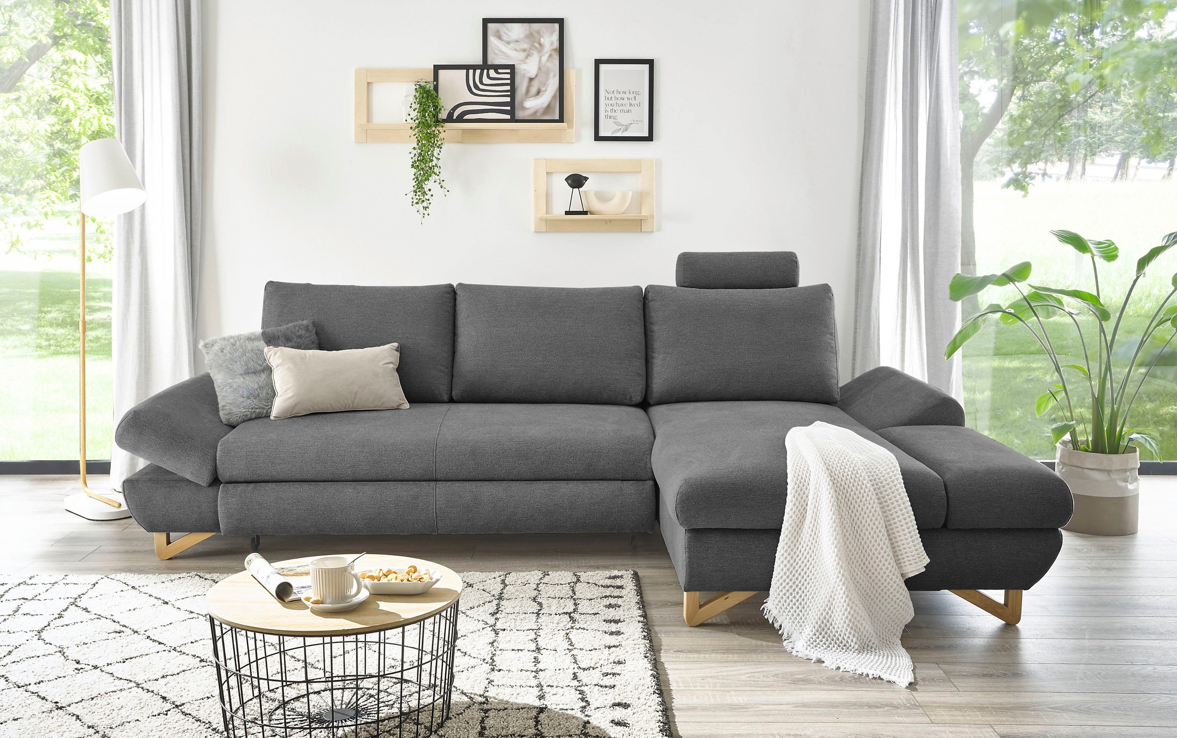 INOSIGN Schlafsofa »City/Giron«, komfortable Bettfunktion (Liegefläche 245 x 138 cm), sowie Bettkasten