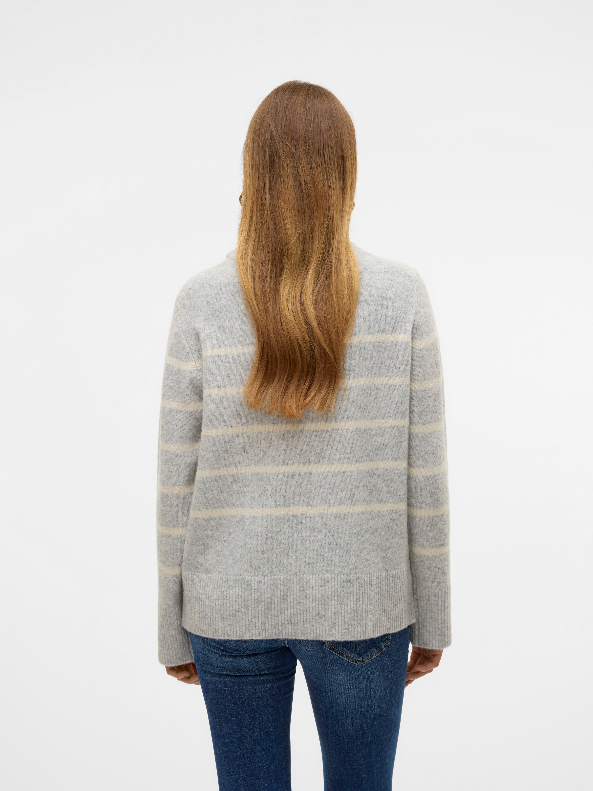 Vero Moda Strickpullover »VMFLAWLESS LS O-NECK PULLOVER GA NOOS«
