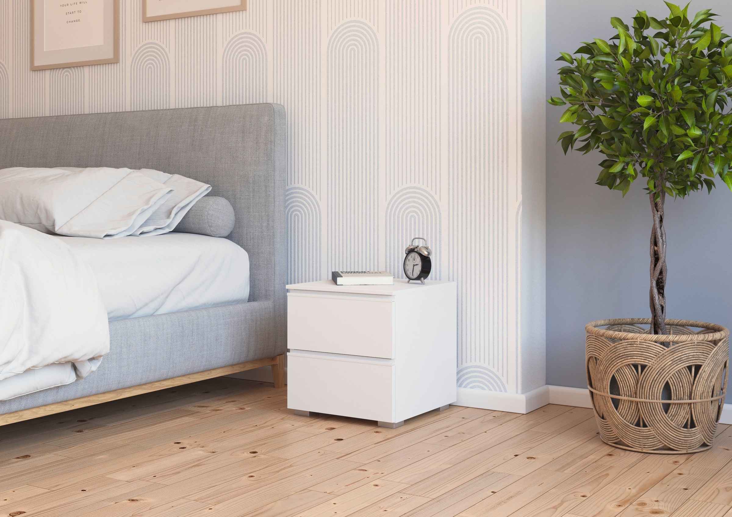 rauch Nachtkommode »Joel« Breite 40 cm,  jeweils zwei praktische und geräumige Schubladen MADE IN GERMANY