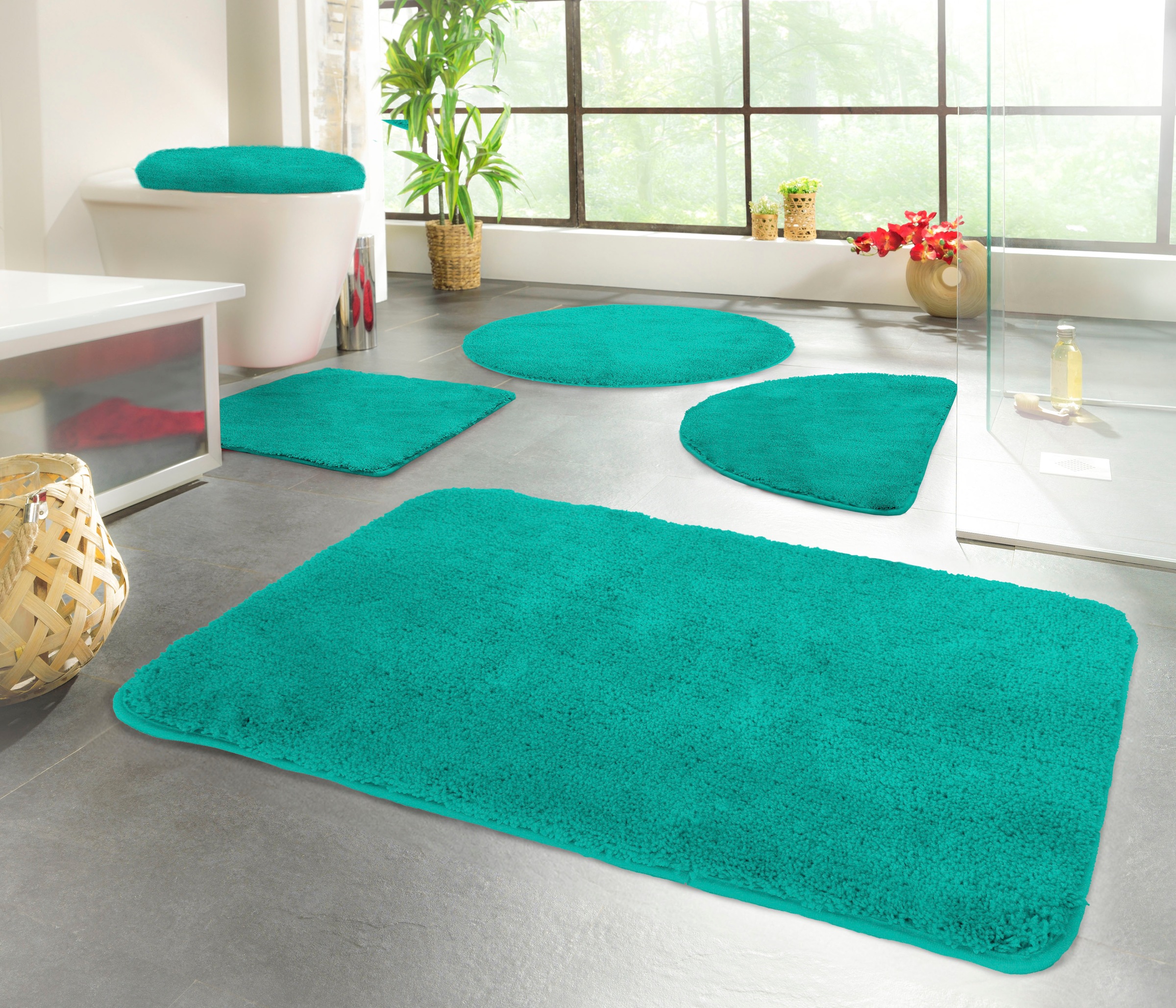 KiNZLER Badematte »Chaozhou« Höhe 20 mm rutschhemmend beschichtet fußbodenh günstig online kaufen