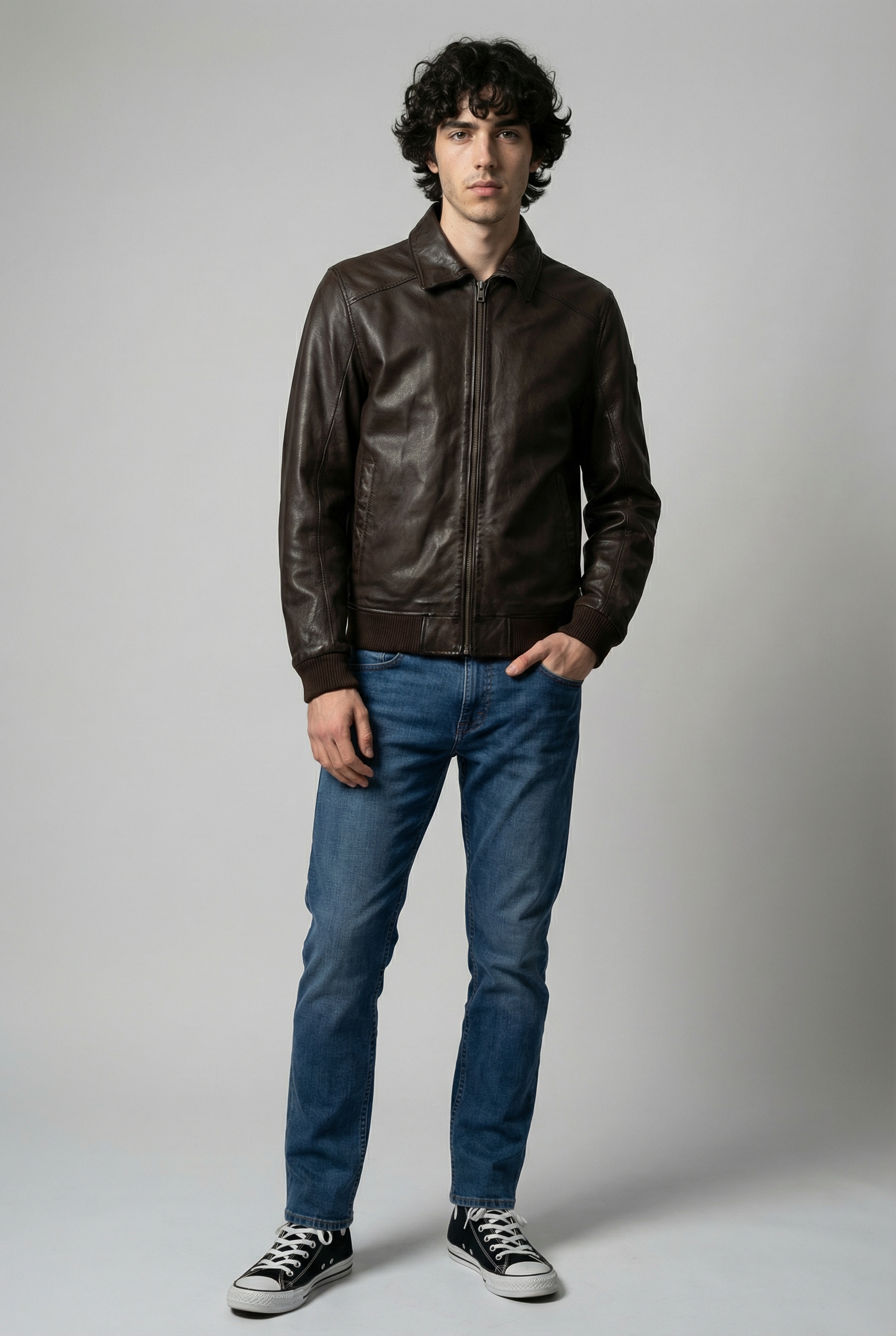 Mauritius Lederjacke »MMCrovig« mit Umlegekragen