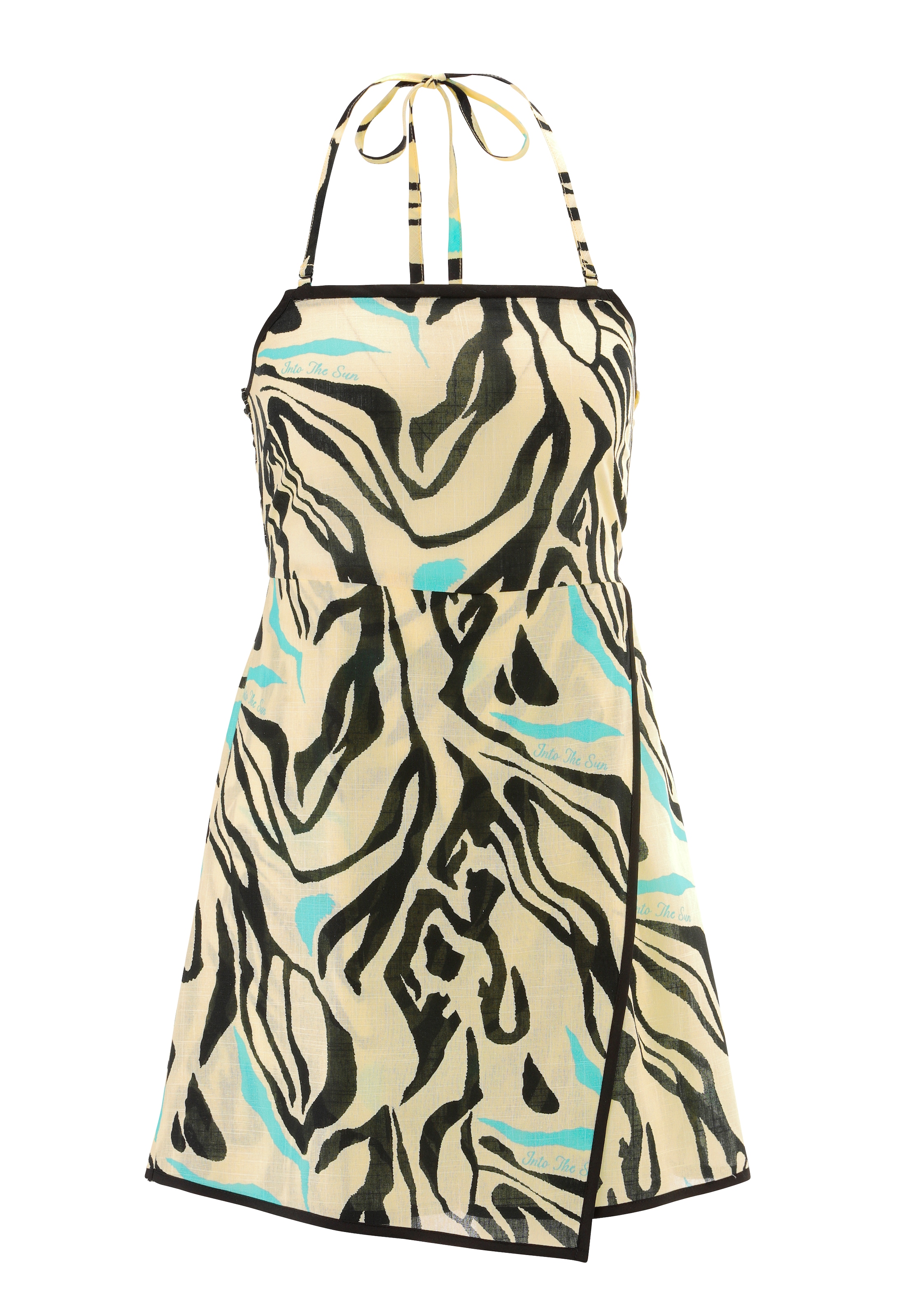 Aniston CASUAL Overall mit extravaganten, grafischen Muster und Schriftzug - NEUE KOLLEKTION