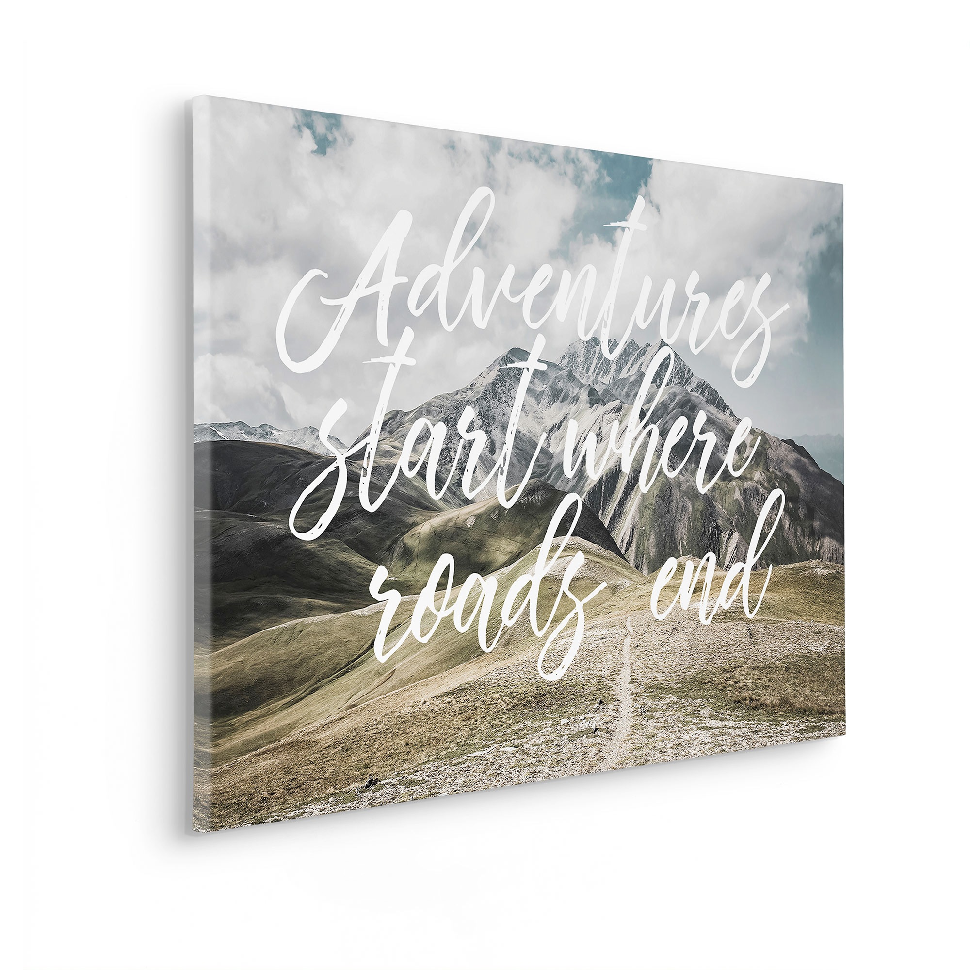 Komar Leinwandbild »Starting Now - Größe 60 x 90 cm« Natur 1 Stk. tlg. Keil günstig online kaufen