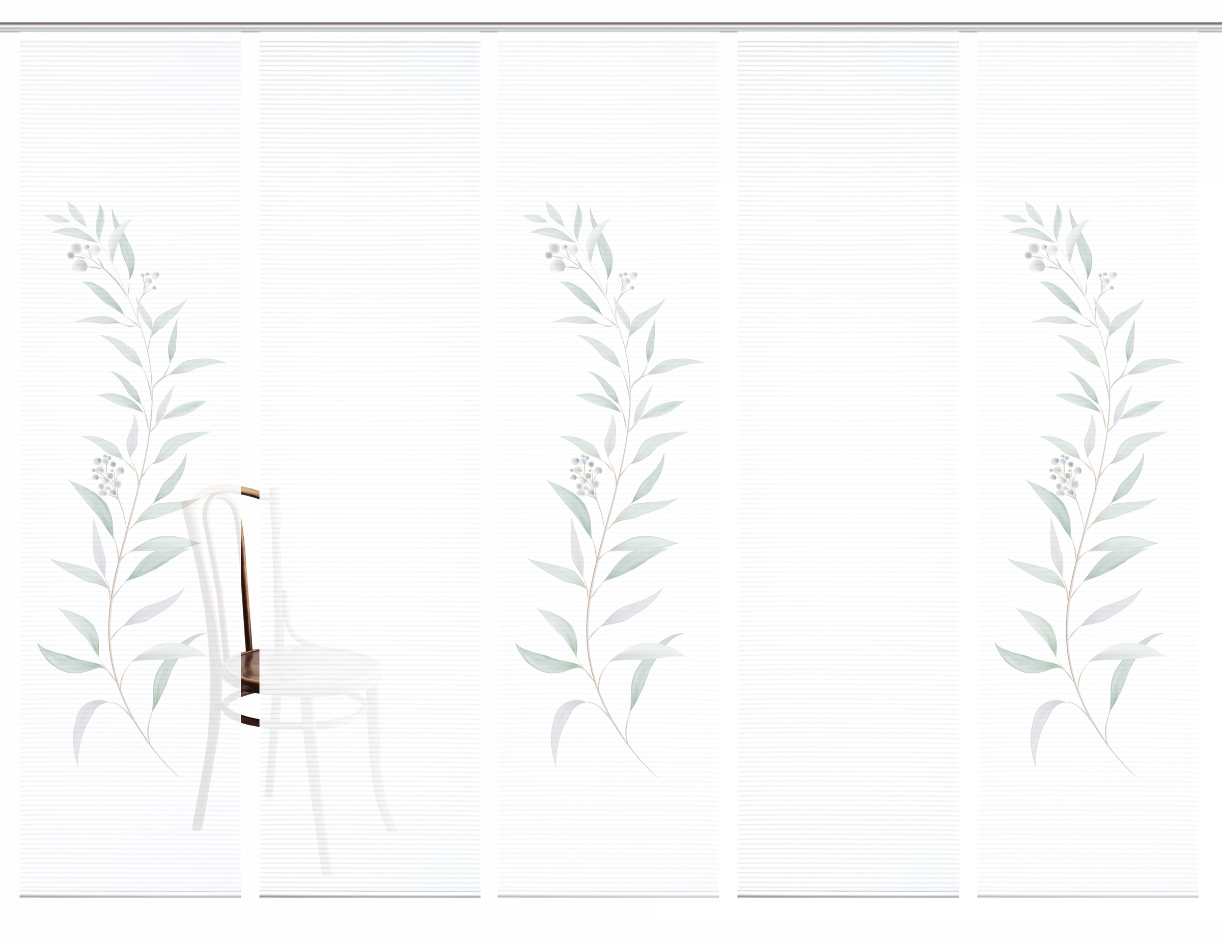 HOME in green Schiebegardine »CELSO« Paneelwagen 5 Stk. tlg. SET DIGITALDRU günstig online kaufen