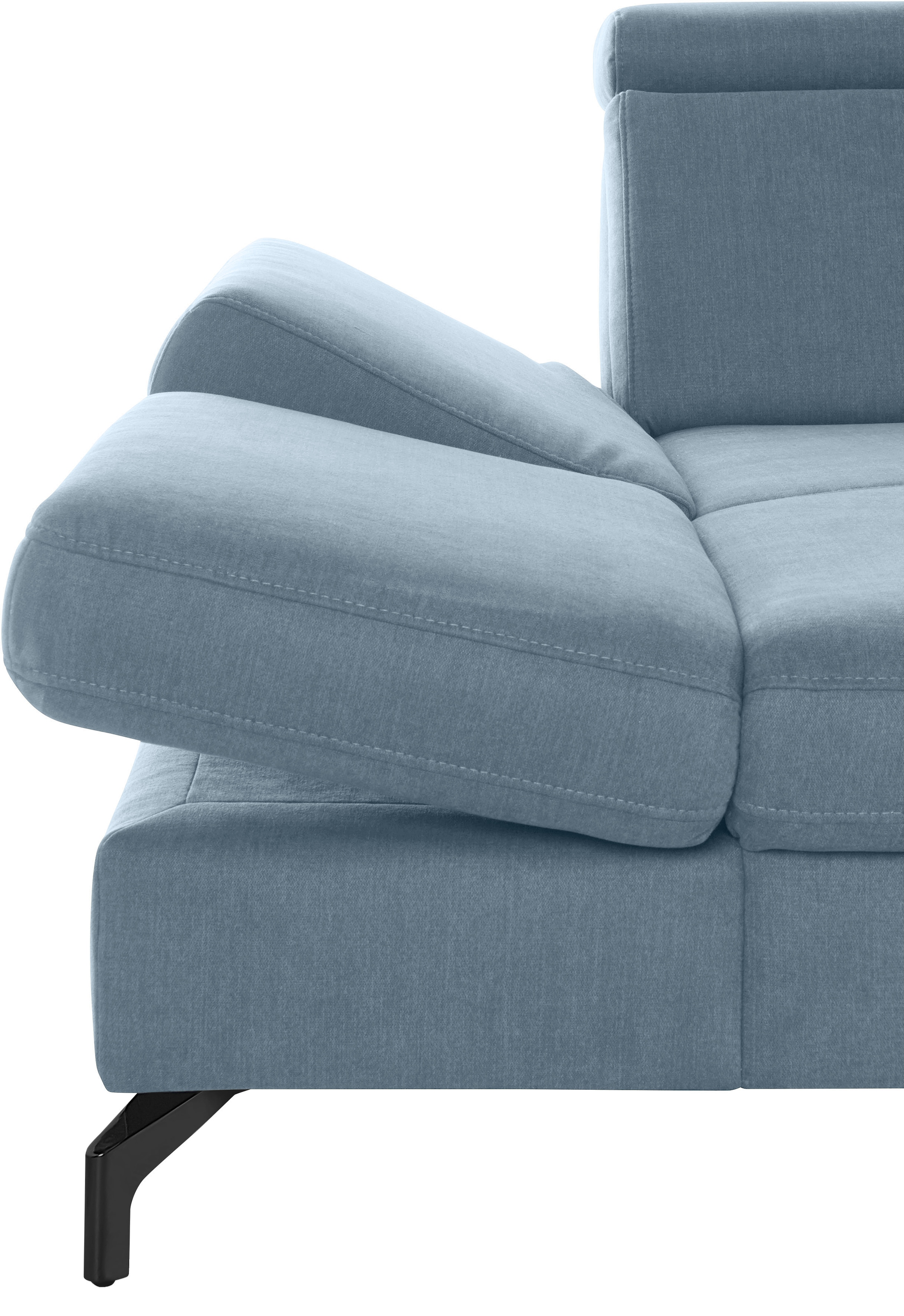 sit&more Wohnlandschaft »Brisbane U-Form«, Fußhöhe 12 cm, inklusive Sitztiefen-, Armteil- und Kopfteilverstellung
