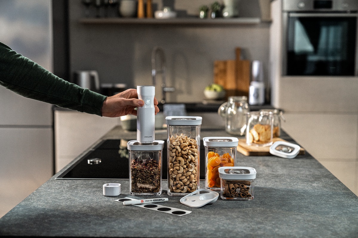 Zwilling Vakuumbehälter »CUBE«, (Set, 6 tlg.), modulare, stapelbare Aufbewahrungsboxen