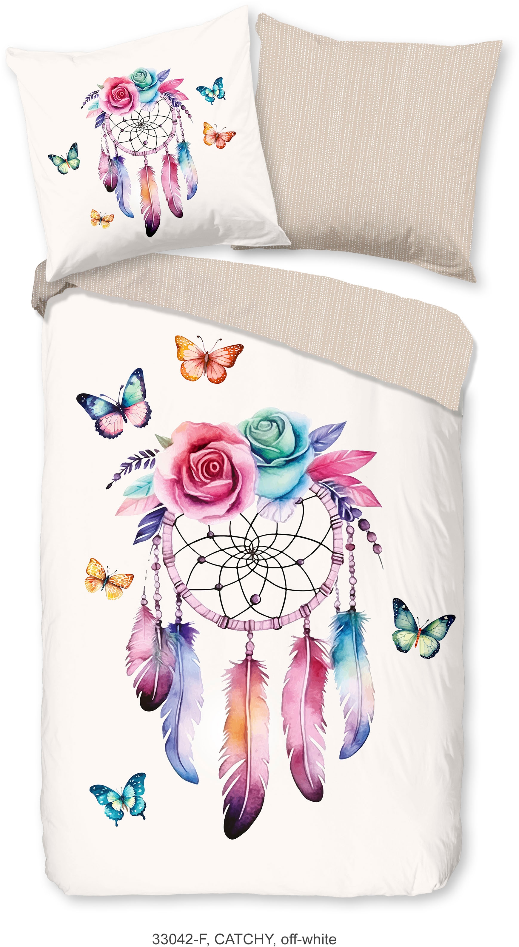 good morning Kinderbettwäsche »Catchy« 2 Stk. tlg. Flanell Biber, 135x200, günstig online kaufen
