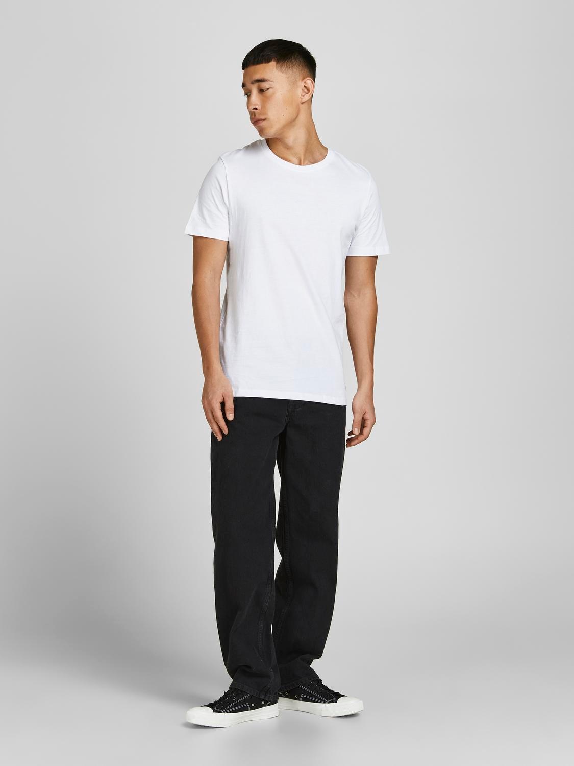 Jack & Jones Rundhalsshirt »JJEORGANIC BASIC TEE SS O-NE 3PK MP NOOS«, (Packung, 3 tlg.)
