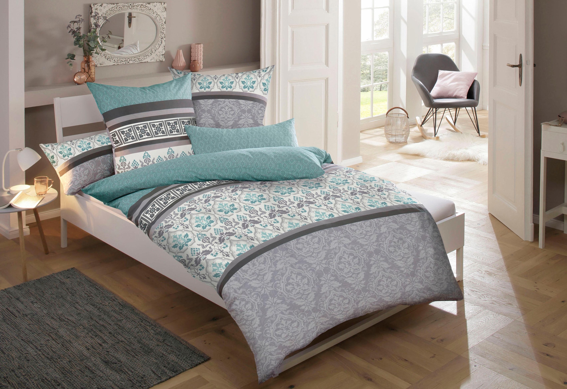 Bettwäsche »Cremona in Renforcé, Biber (Flanell) und PolyCotton Qualität, romantisch,...